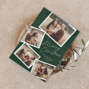 Moderne Schrift Frohe Weihnachten Fotocollage