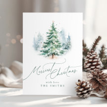 Moderne Schrift Frohester Weihnachtsbaum