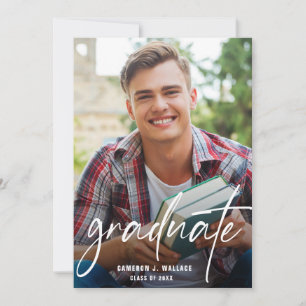 Moderne Schrift Graduate Benutzerdefinierte Fotos Ankündigung