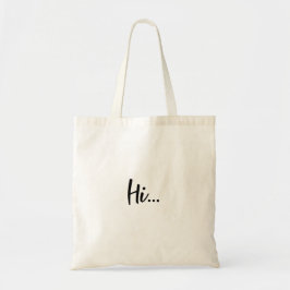 Moderne Schrift | Hallo Minimalistisches Stylische Tragetasche