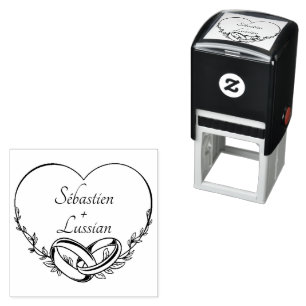 Moderne Schrift Hochzeit Permastempel