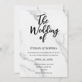 Moderne Schrift Ihr seid zu unserer Hochzeit einge Einladung