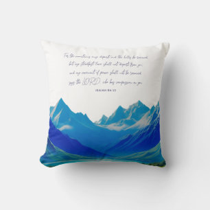 Moderne Schrift Isaiah 54 Kissen