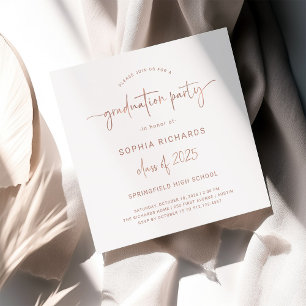 Moderne Schrift   Klasse der Graduierungspartei 20 Einladung