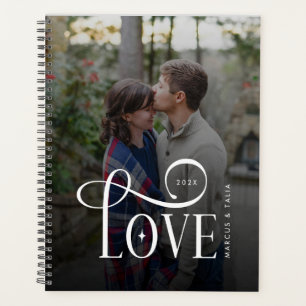 Moderne Schrift Liebe Benutzerdefiniertes Foto von Planer
