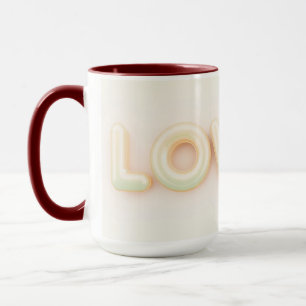 Moderne Schrift Liebevolle Ästhetik Tasse