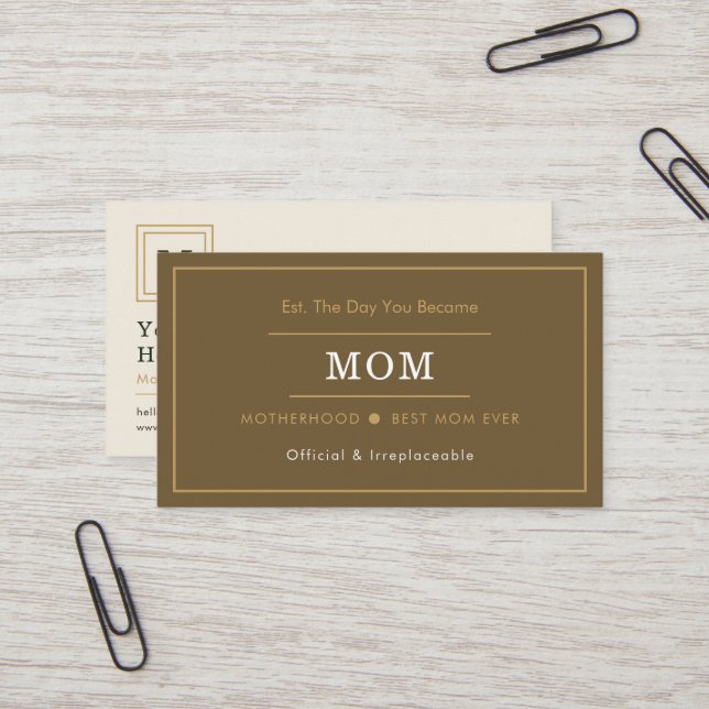 Moderne Schrift	Lustige Einladung | beste Mutter ü (Vorderseite/Rückseite Beispiel)