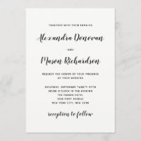 Moderne Schrift | Minimalistische Schwarz-Weiß-Hoc