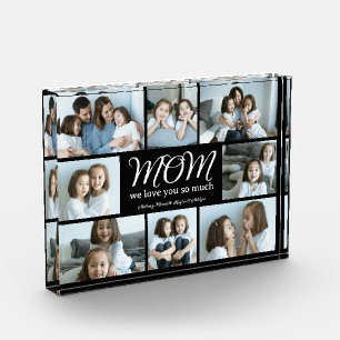 Moderne Schrift Mutter wir lieben dich Foto-Collag Fotoblock