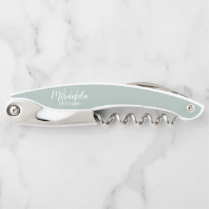Moderne Schrift personalisierte Brautjungfer Kellnermesser