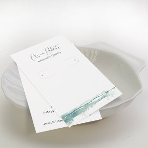 Moderne Schrift Reifen Ohrringe Display Karte