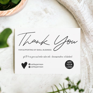 Moderne Schrift schwarz-weiß Reihenfolge danke Einladung