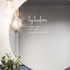 Moderne Schrift trifft auf den Dance Floor Wedding Fensteraufkleber