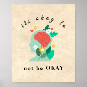 Moderne Schrift Vintage-Wandkunstposter es ist o Poster