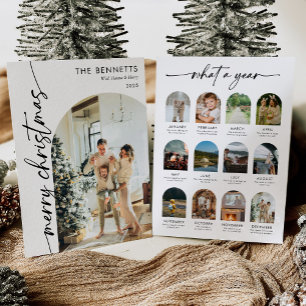 Moderne Schrift Was für ein Jahr Frohe Weihnachten