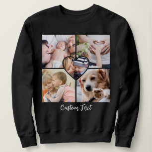 Moderne Schriftart Benutzerdefinierter Text mit Fo Sweatshirt