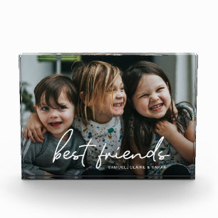 Moderne Schriftart Best Friends Personalisierte Fr Fotoblock