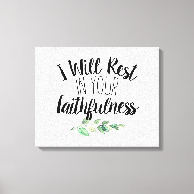 Moderne Schriftart Bibel Verse Scripte Leinwanddruck (Vorderseite)