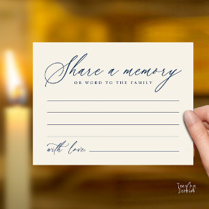 Moderne Schriftart - Gedenkkarten für Beerdigungen Postkarte