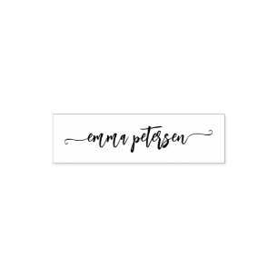 Moderne Schriftart mit individueller Unterschrift Permastempel