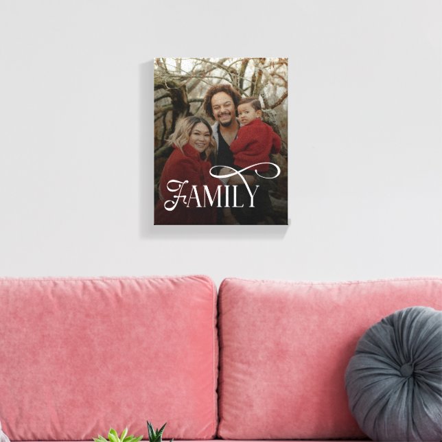 Moderne Schriftfamilie Benutzerdefinierter Foto-Na Leinwanddruck (Insitu (Wohnzimmer))