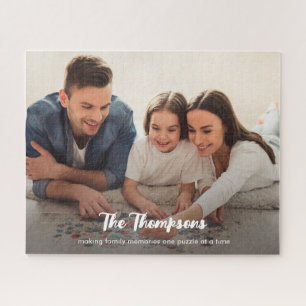 Moderne Schriftfamilie Erinnerungen Foto erstellen Puzzle