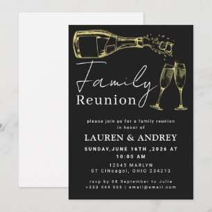 Moderne Schriftfamilien-Gathering-Party Einladung