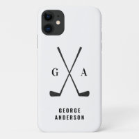 Moderne Schriftzeichen von Golf monogram elegant