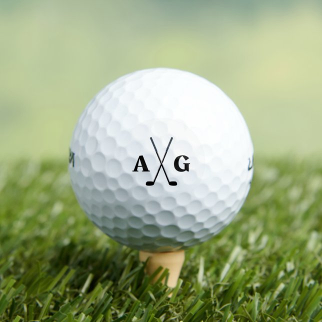 Moderne Schriftzeichen von Golf monogram elegant Golfball (Insitu T-Shirt)