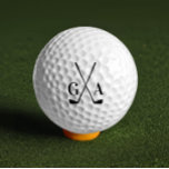 Moderne Schriftzeichen von Golf monogram elegant Golfball<br><div class="desc">Golf moderne Typografie Initialen monogramm einfache elegante Design.</div>