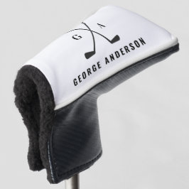 Moderne Schriftzeichen von Golf monogram elegant Headcover
