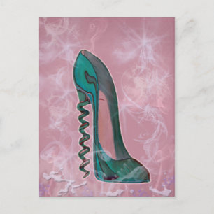 Moderne Schuhschnecke Postkarte