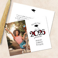 Moderne Schulfarben 2023 Rotes Foto Abschluss