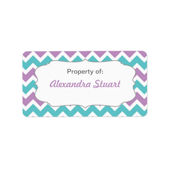 Moderne Schulversorgung / Eigentum an Gütern Adressaufkleber (Vorne)