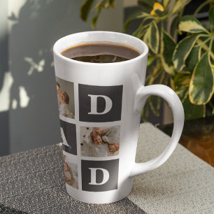 Moderne Schwarz   Collage-Foto   Das beste Geschen Milchtasse