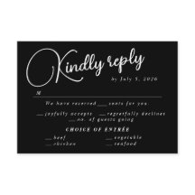 Moderne Schwarz-Minimalistisch-Script-UAWG Wedding