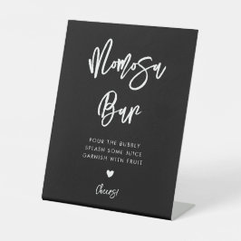 Moderne Schwarz Momosa Bar Sockelschild