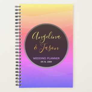 Moderne Schwarz-Rosa-Hochzeit Planer