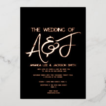 Moderne Schwarz-Rose-Hochzeit