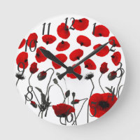 Moderne Schwarz-Rot-Blume und Petalen