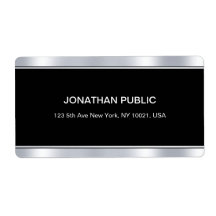 Moderne Schwarz-Silber-Vorlage für Glamour