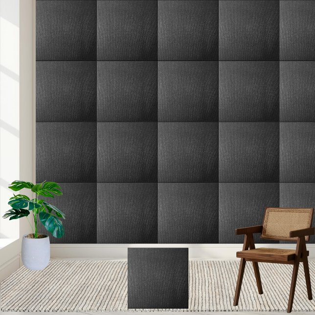Moderne Schwarz Texturierte Keramik Tile Fliese (Modern Black Textured Ceramic Tile)