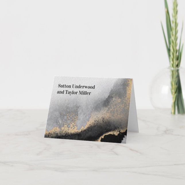 Moderne Schwarz- und Goldfarben (Vorderseite)