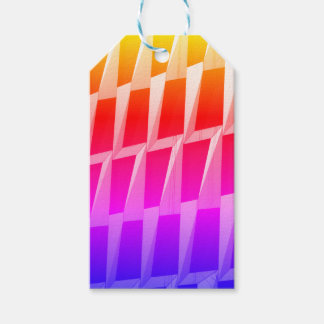 Moderne Schwarz- und Grau-Geometrie-Muster Geschenkanhänger