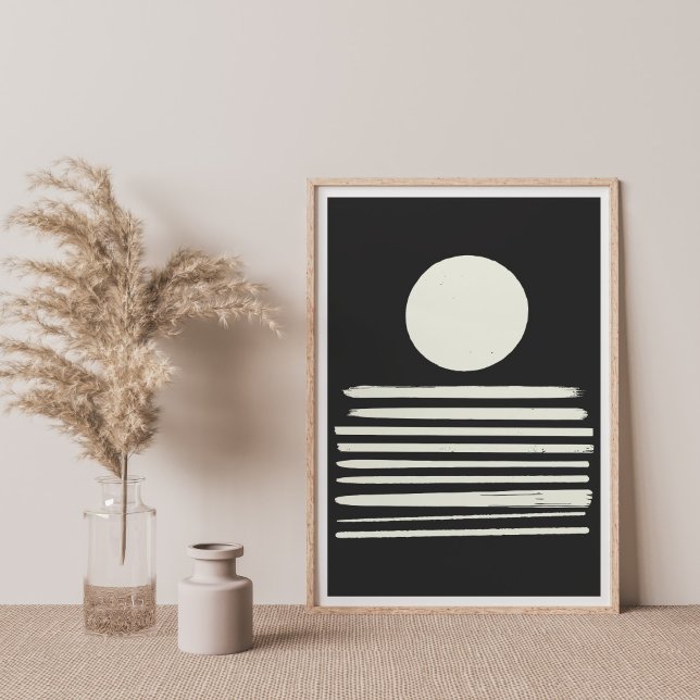 Moderne Schwarz-Weiß-Abstrakte Kunst Poster (Von Creator hochgeladen)