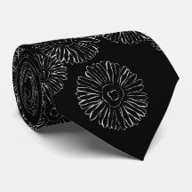 Moderne Schwarz-Weiß-Boho-Chic-Gänseblümchen-Muste