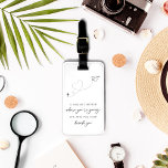 Moderne Schwarz-Weiß-Brautpartys Gepäckanhänger<br><div class="desc">Erhöhen Sie Ihr Brautparty oder Ihre Hochzeit mit unserem modernen Black and White Brautparty Favors Gepäcktag. Diese schwarz-weiß gepanzerten Gepäckanhänger zeichnen sich durch ein minimalistisches Flugzeug-Design und eine elegante Schrift aus. Sie sind eine großartige Ergänzung zu Ihrem Flitterwochenfest und ein stilvoller und praktischer Sake für Ihre Gäste. Sie können die...</div>
