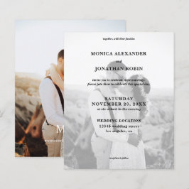 Moderne Schwarz-Weiß-Foto-Hochzeit