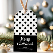 Moderne Schwarz-Weiß frohe Weihnachten