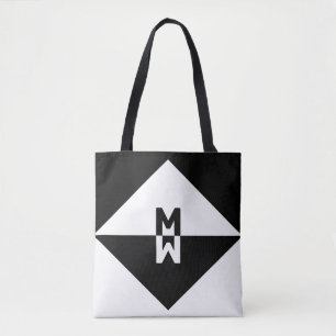 Moderne Schwarz-Weiß-Geometrische Formen